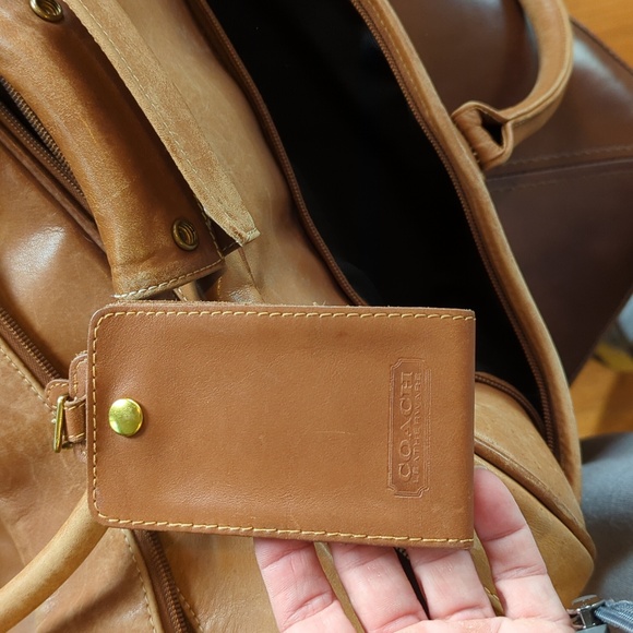 Vintage Coach Overnighter 512 British Tan project bag. - Picture 15 of 16